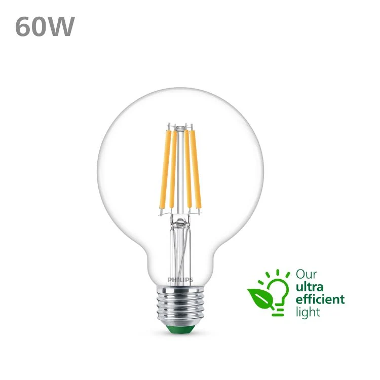 Philips LED globe E27 helder warm wit 4W 840LM