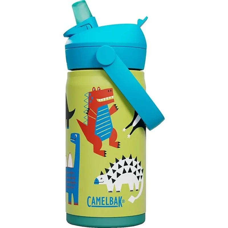 CamelBak Thrive™ Flip Straw Kids 12oz Insulated Stainless Steel Water Bottle – Dino Jam Design