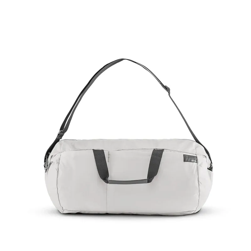 Matador Refraction Packable Duffle Bag – Lightweight & Durable Travel Bag in Arctic White
