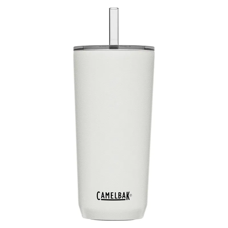 CamelBak Horizon 20oz Straw Tumbler – Insulated Stainless Steel Travel Mug, White