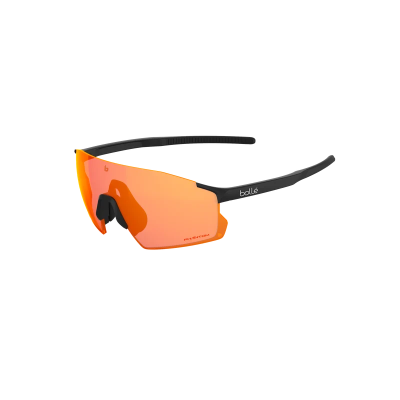 Bolle ICARUS Black Matte Sunglasses – Phantom Brown Red Photochromic Lenses