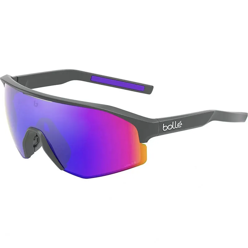 BOLLE LIGHTSHIFTER Titanium Matte Sunglasses with Volt+ Ultraviolet Polarized Lenses