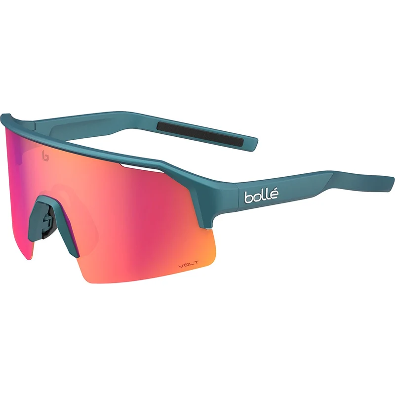 BOLLE C-SHIFTER Helmet – Creator Teal Metallic with Volt Ruby Lens