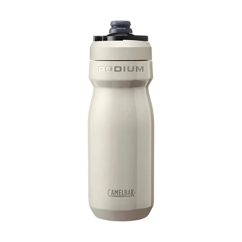 Camelbak Podium® Steel 18oz Bike Bottle – Insulated Stainless Steel Cycling Bottle (Stone)