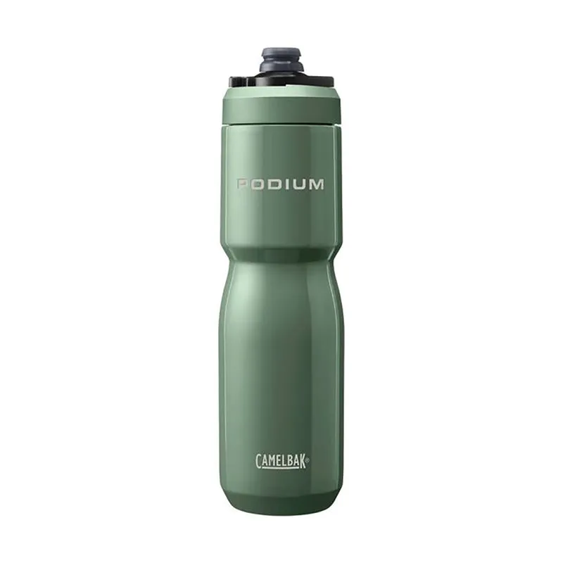 Camelbak Podium® Steel 22oz Bike Bottle – Moss | Insulated Stainless Steel Cycling Water Bottle
