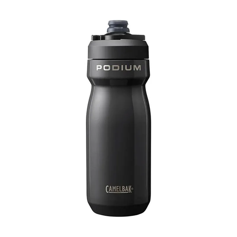 Camelbak Podium® Steel 18oz Bike Bottle – Insulated Stainless Steel Cycling Bottle (Black)