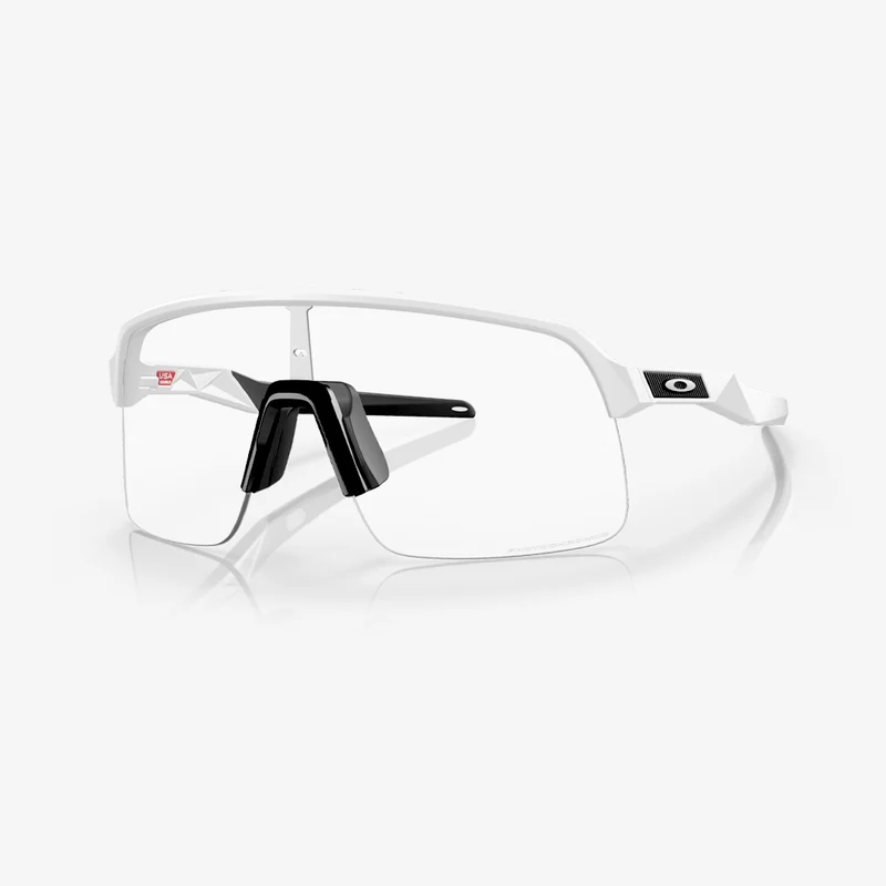 Oakley Sutro Lite / White Matte Clear to Black Iridium Photochromic