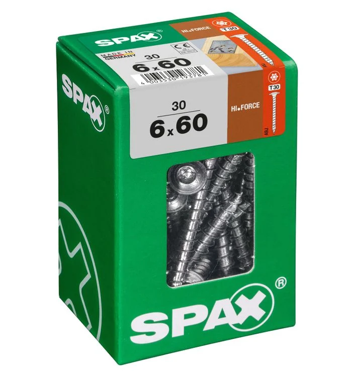 Spax HI.Force schroef T-star plus discuskop 6x60mm 30st