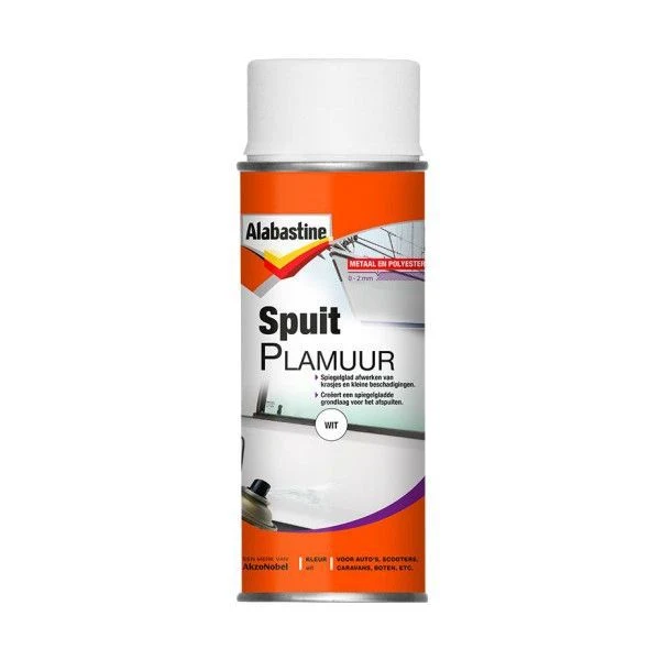 Alabastine Polyester & metaal plamuur wit 400ml