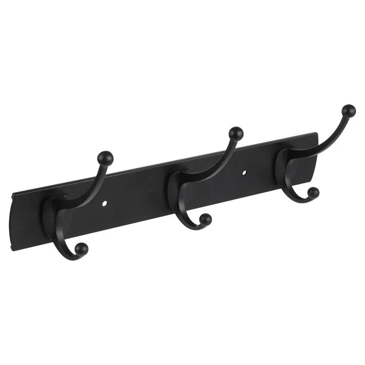 Differnz kapstok 3 haken RVS, aluminium mat zwart