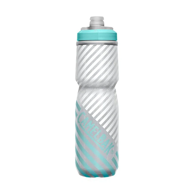 Camelbak Podium® Chill™ 24oz Insulated Bike Bottle – Grey/Teal Stripe