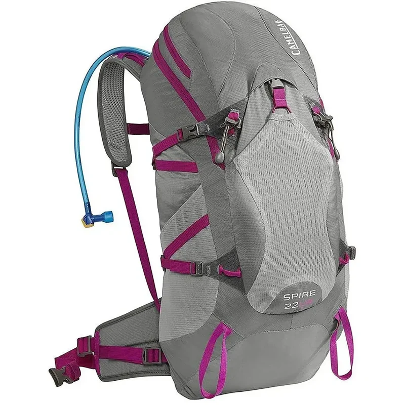 Camelbak Spire 22 LR Hydration Backpack – 100 oz Reservoir, Graphite/Bright Fuchsia INTL