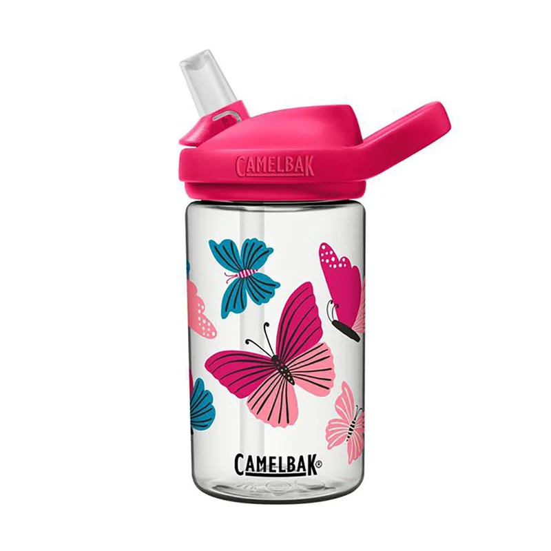 Camelbak Eddy®+ Kids 14oz Water Bottle – Color block Butterflies Design, BPA-Free & Leak-Proof