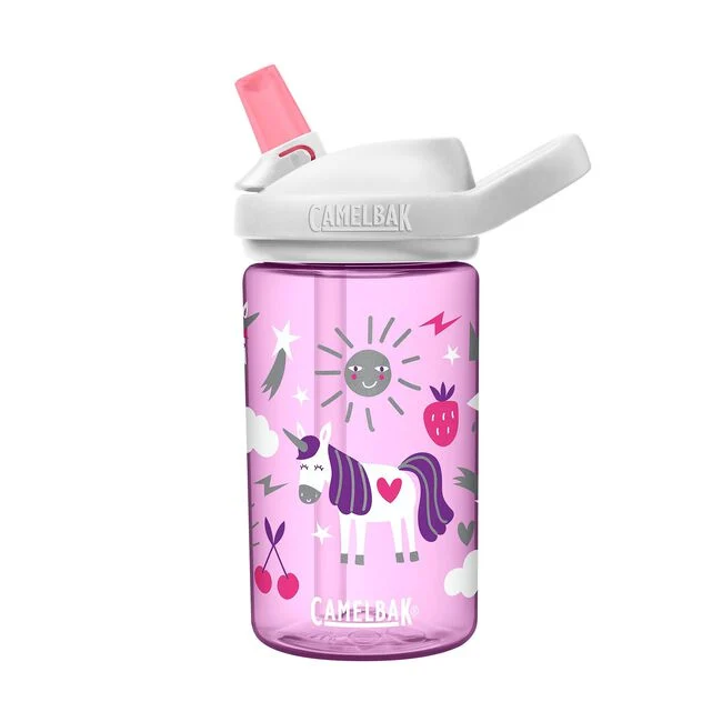 Camelbak Eddy®+ Kids 14oz Water Bottle – Unicorn Party Design, BPA-Free & Leak-Proof