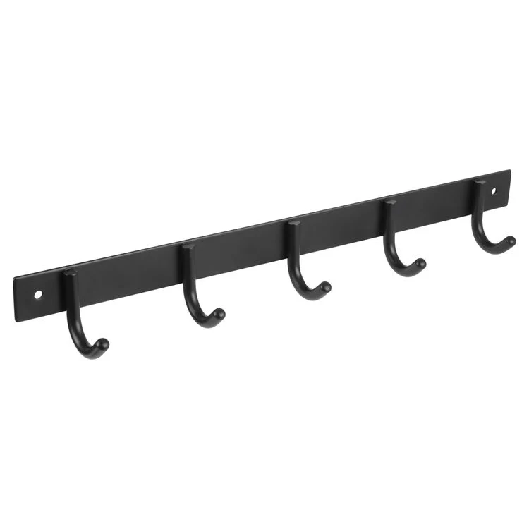 Differnz kapstok 5 haken RVS mat zwart