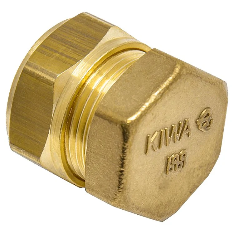Sanivesk knelkoppeling eindstop metaal 12mm 2st