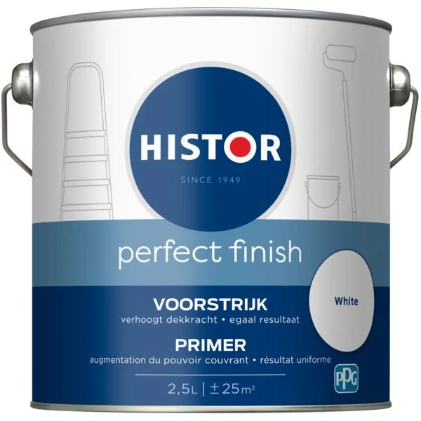 Histor Perfect Finish voorstrijk mat white 2,5L