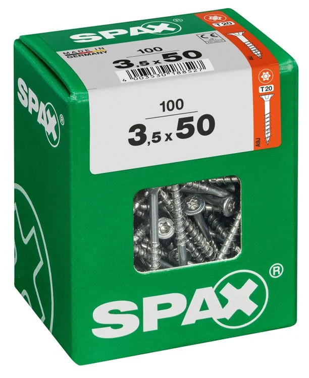 Spax schroef T-star plus verzonken kop 3,5x50mm 100st