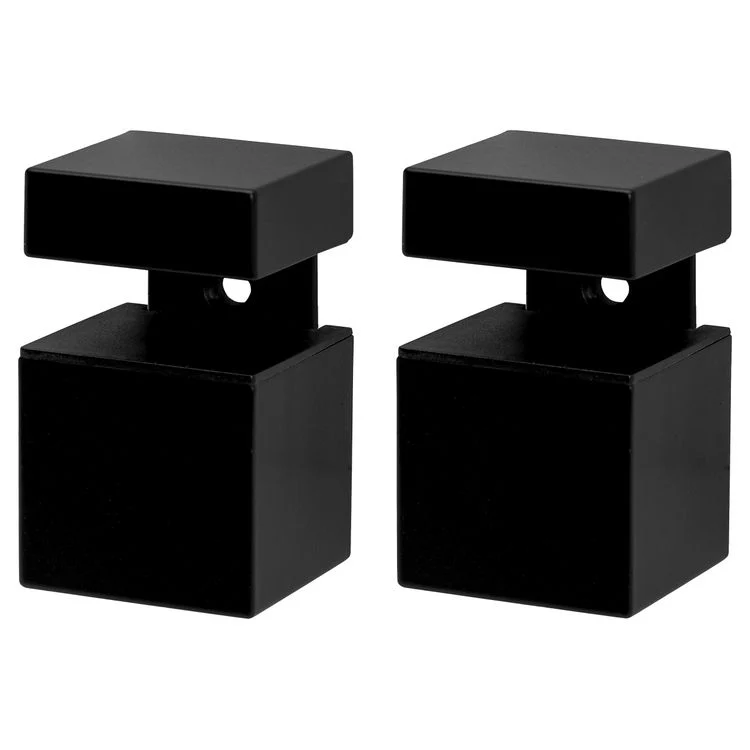 Duraline plankdrager clip cube zamac mat zwart 4x4x5,6cm