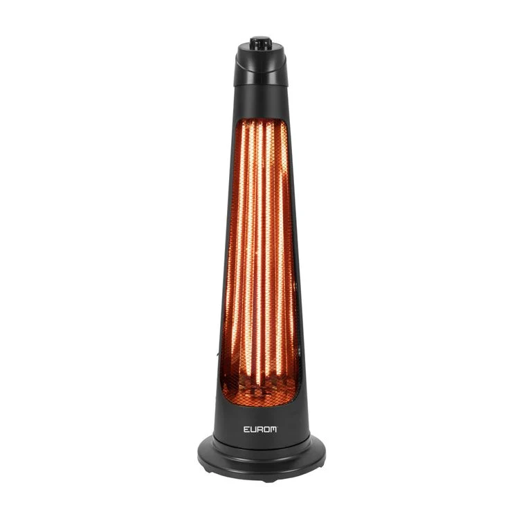 Eurom Q-Tower terrasverwarmer zwart 1200W