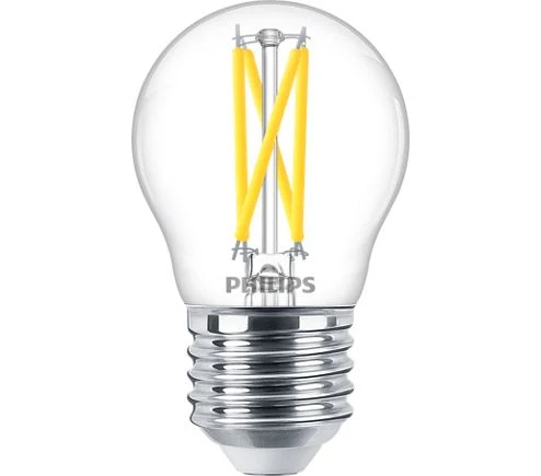 Philips LED kogel dimbaar E27 warm wit 2W
