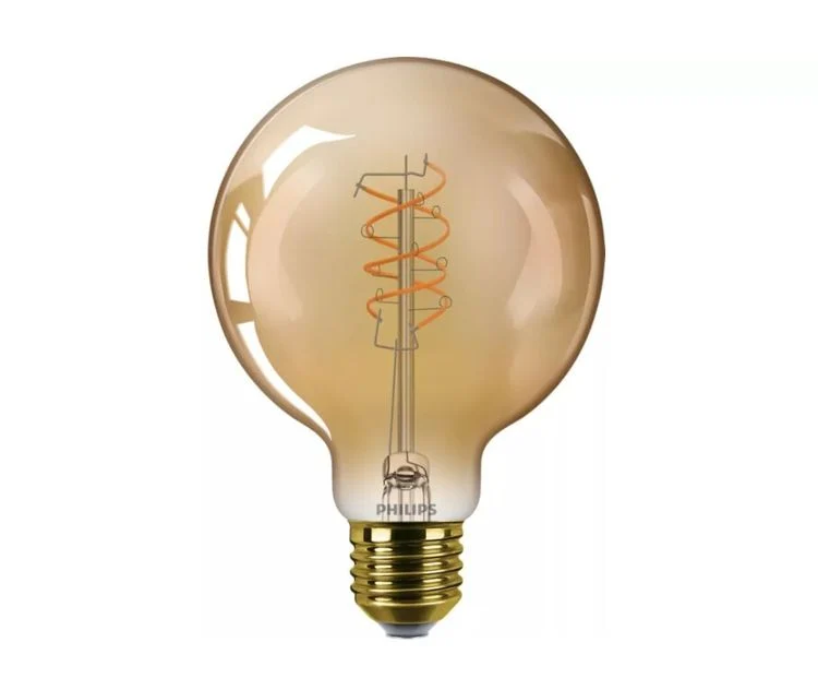 Philips Vintage LED lamp globe dimbaar E27 amber extra ww 7,3W 806LM