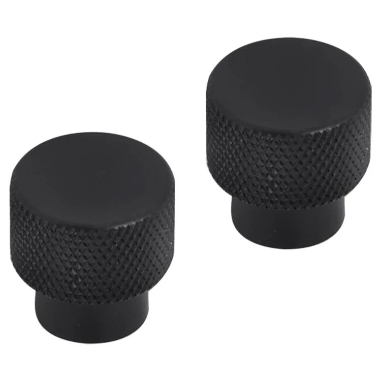 Differnz Utrecht knop aluminium mat zwart 25mm 2st