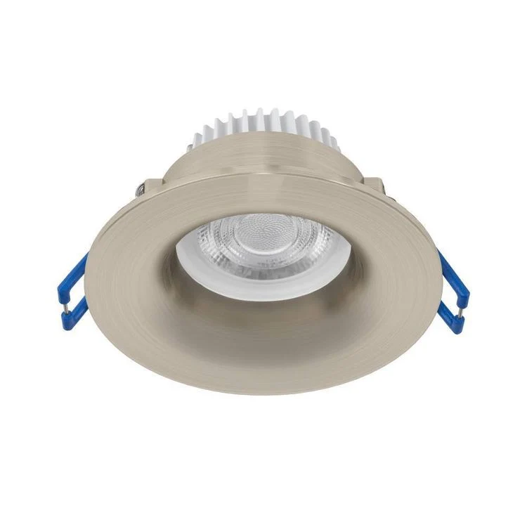 Eglo LED inbouwspot Salabate nikkelmat Ø88mm dimbaar