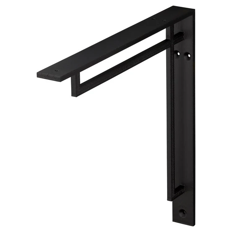 Duraline plankdrager aluminium zwart 19x19cm