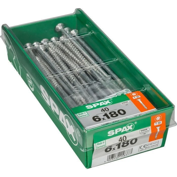 Spax schroef T-star plus verzonken kop 6x180mm 40st