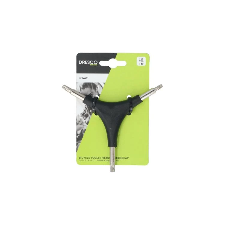 Dresco torx Y-sleutel zwart, zilver