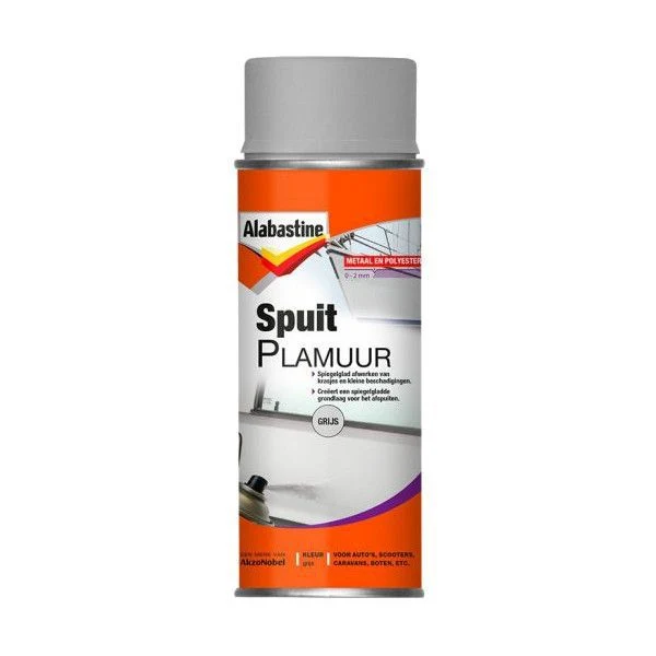 Alabastine Polyester & metaal plamuur grijs 400ml