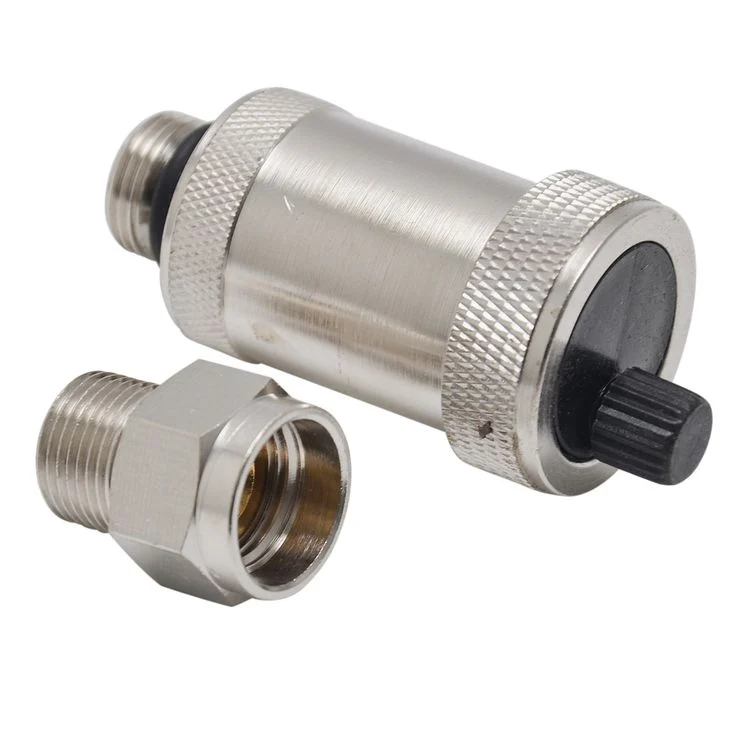 Sanivesk vlotterontluchter recht 3/8" brons