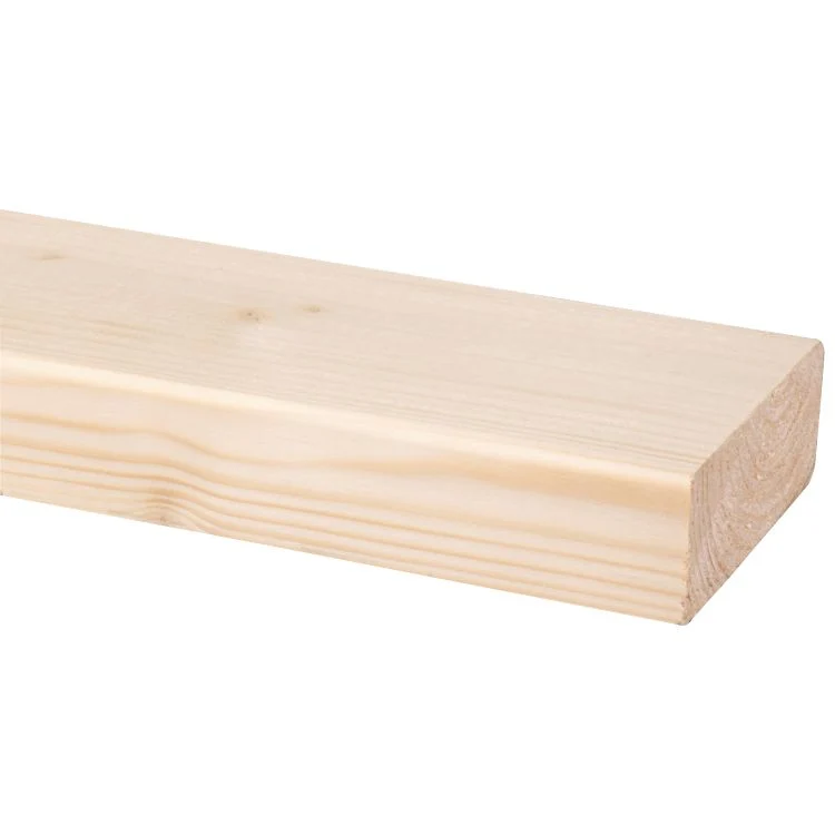 Vurenhout schaaflat geschaafd, geschuurd 8,9x3,8cm 210cm