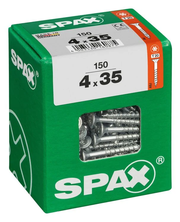 Spax schroef T-star plus verzonken kop 4x35mm 150st