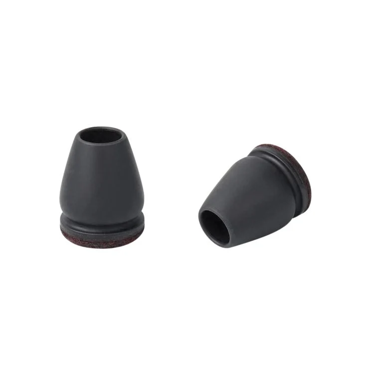 Flooq Floor stoelpoot anti-krasviltdop rond zwart 14-21mm 8st
