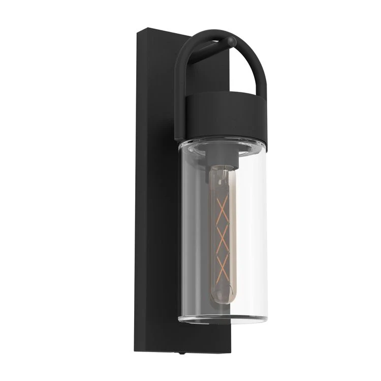 Eglo LED buitenlamp Carraro staal, glas 28W zwart
