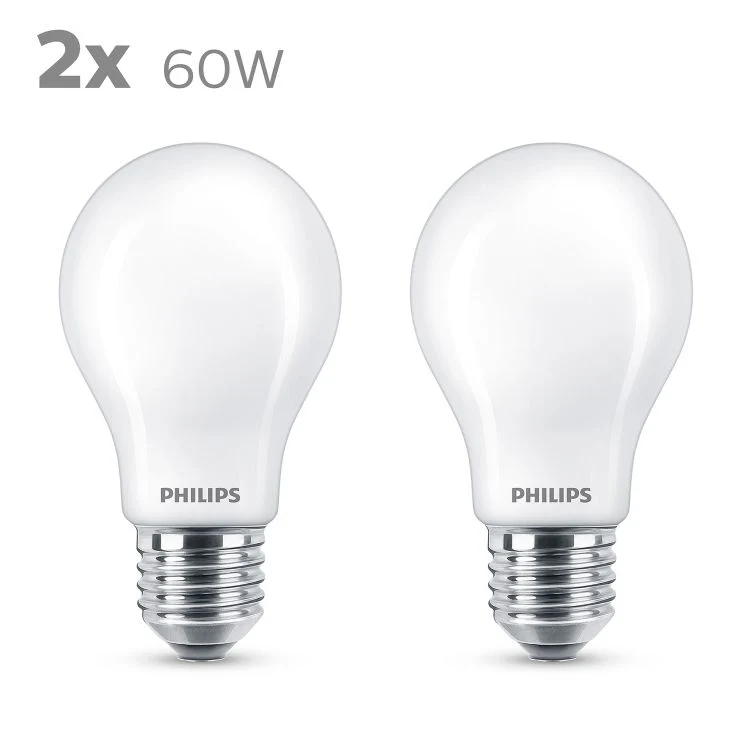 Philips LED lamp peer E27 mat warm wit 5,9W 806LM 2st