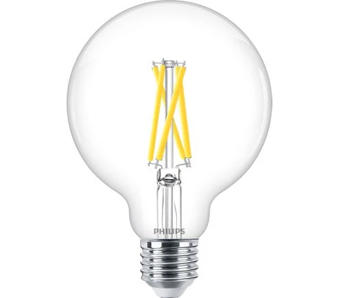 Philips LED globelamp dimbaar E27 6W helder 9,5x7,3cm