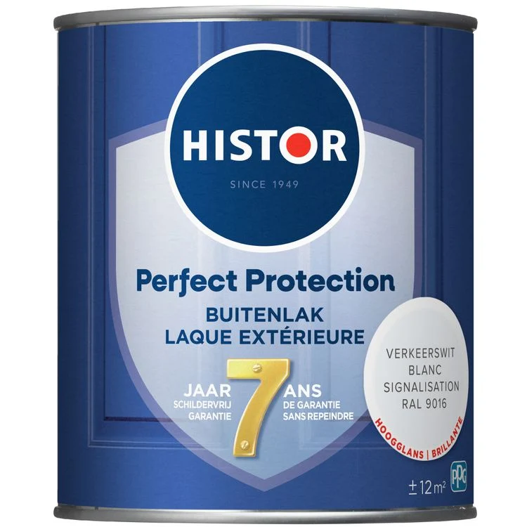 Histor Perfect Protection buitenlak hoogglans RAL9016 verkeerswit 750ml