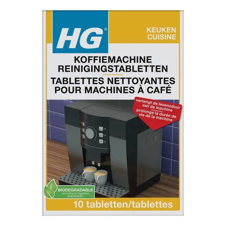 HG koffiemachine reinigingstabletten 10st