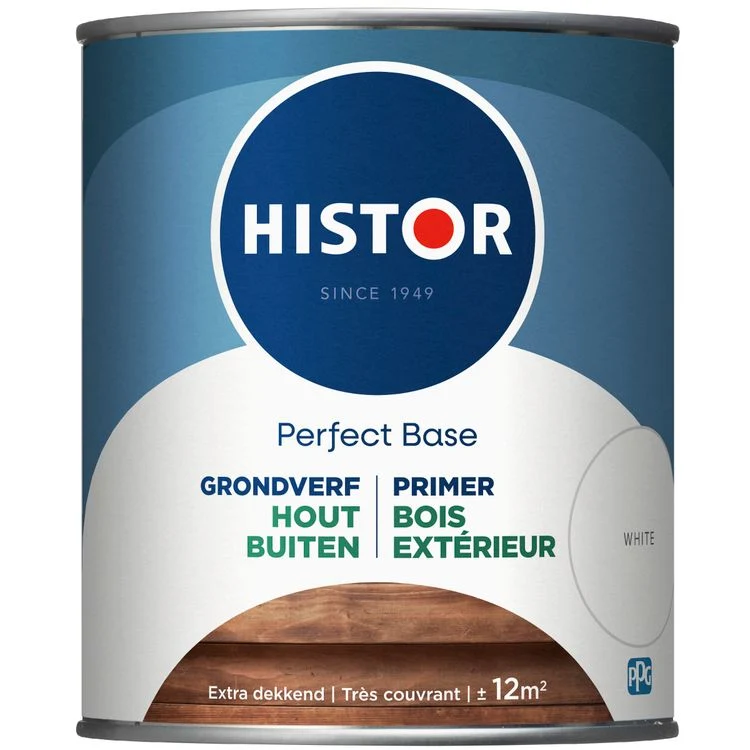 Histor Perfect Base grondverf mat wit 750ml