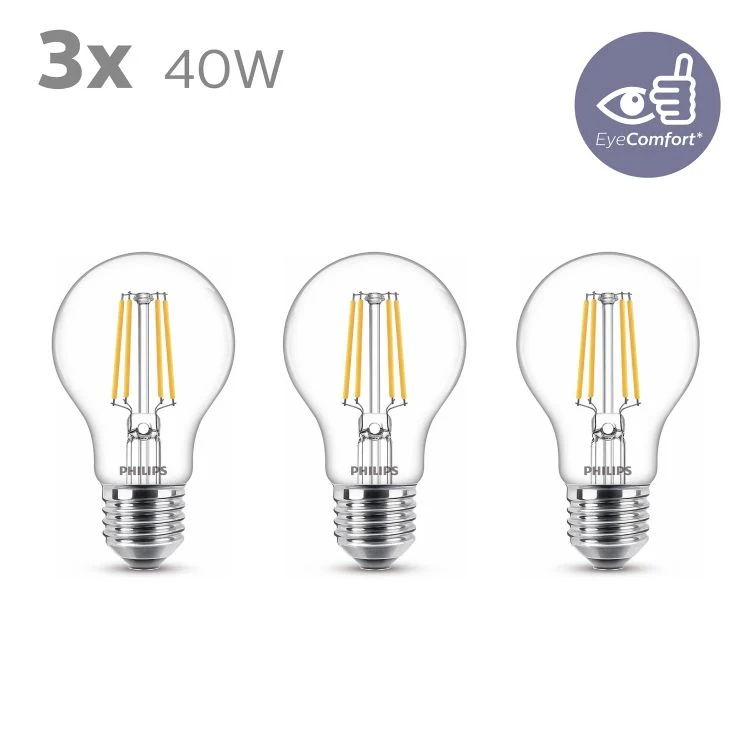 Philips LED lamp peer E27 helder ww 3W 470LM 3st