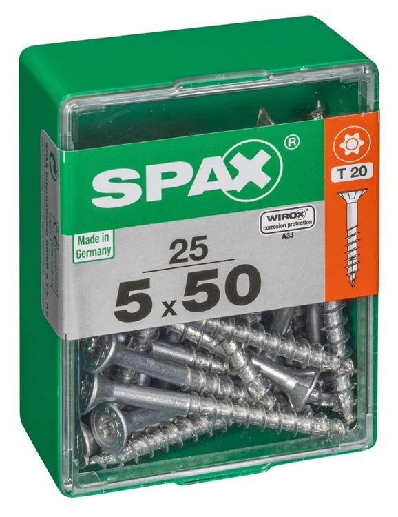 Spax schroef T-star plus verzonken kop 5x50mm 25st