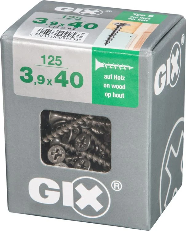 Spax GIX gipsplaatschroef philips trompetkop 3,9x40mm 125st
