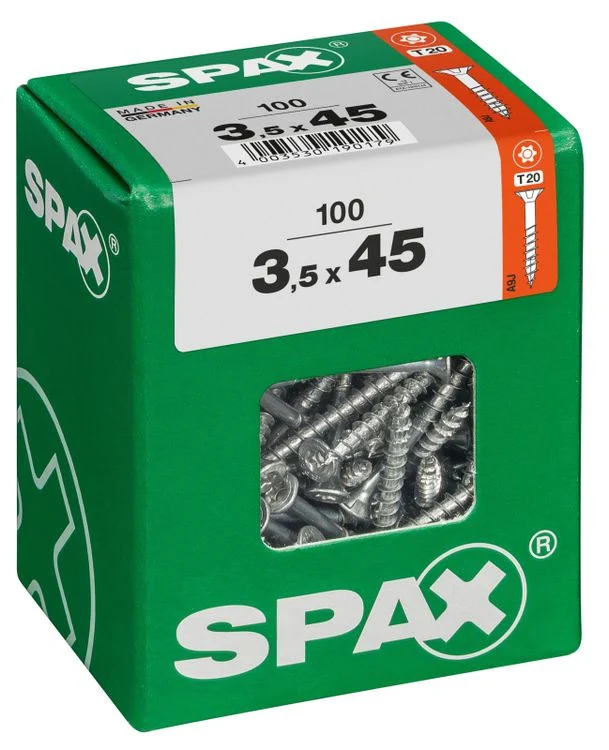 Spax schroef T-star plus verzonken kop 3,5x45mm 100st