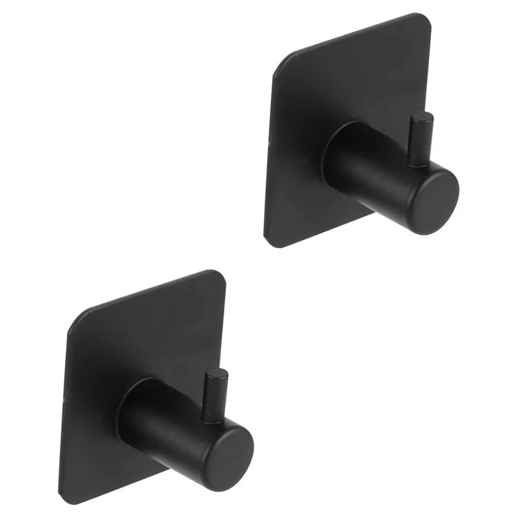 Differnz haak RVS vierkant mat zwart 2st