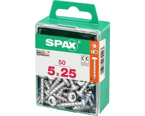 Spax schroef T-star plus bolkop 5x25mm 50st