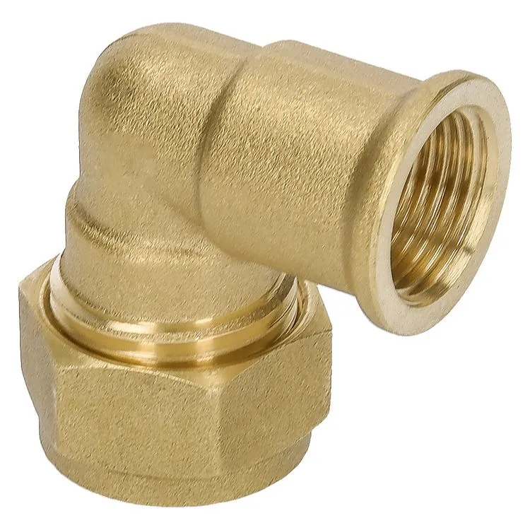 Sanivesk knelkoppeling knie overgang metaal 90° 3/4"Fx22mm