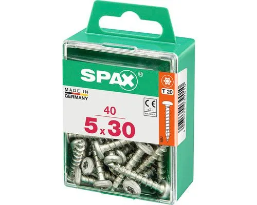 Spax schroef T-star plus bolkop 5x30mm 40st